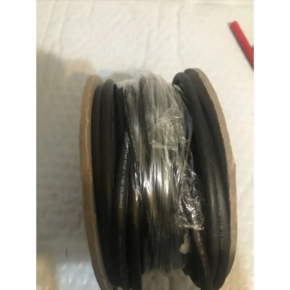 Wirefy 1/8 Heat Shrink Tubing 3:1 Adhesive Lined Black 50 Feet